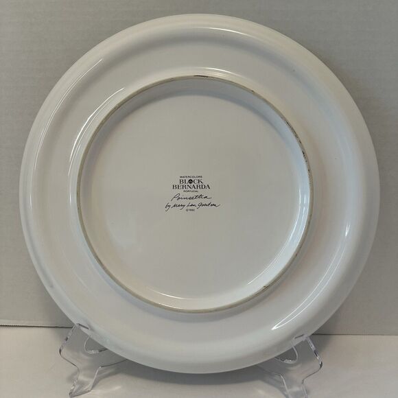 Block Bernarda Watercolors Red Poinsettia, Cake Plate, Goertzen, Serving platter - Picture 4 of 11